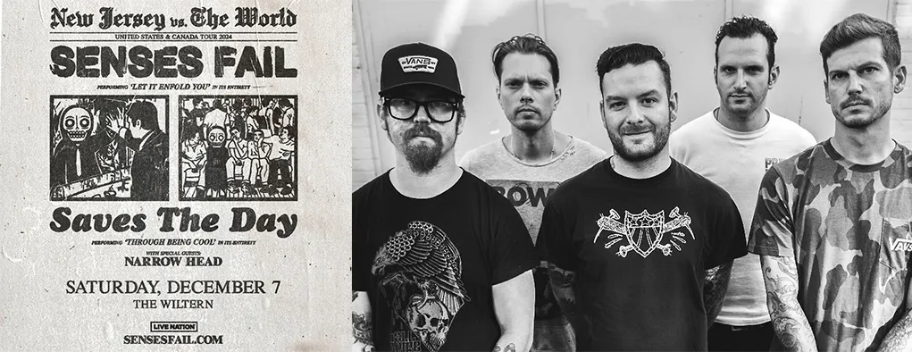 Senses Fail & Saves The Day Tickets | 7th December | The Wiltern ...